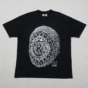 Kanye West Rhinestone Head Concert Mask Short Sleeve